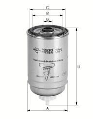 filter paliva mann WK 842/2