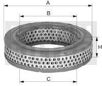 filter vzduchový mann C 2436 = C 2436/1