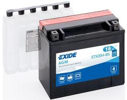 Exide motobatéria AGM 12V 18Ah (ETX20HL-BS)