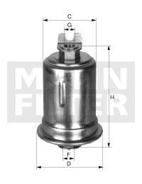 filter paliva mann WK 614/2 = BE 9922