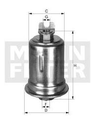 filter paliva mann WK 614/32 = BE 7274