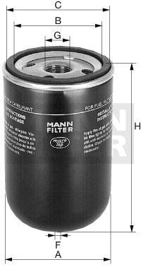 filter paliva mann WK 715/1x