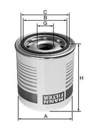 filter vysušovač mann TB 1394/3x (AD13170/3x) (strieborný)
