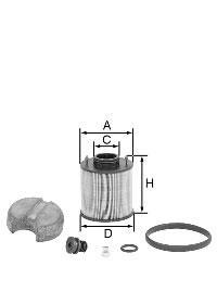 filter vzduchový mann U 620/3y KIT