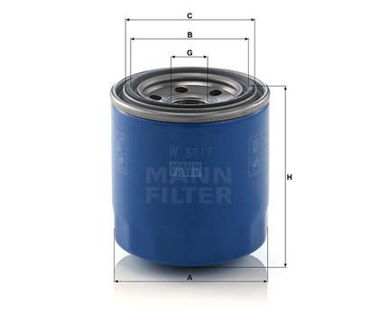 filter olejový mann W 8017